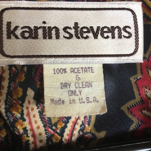 Vintage satin dress - Picture 5 of 7